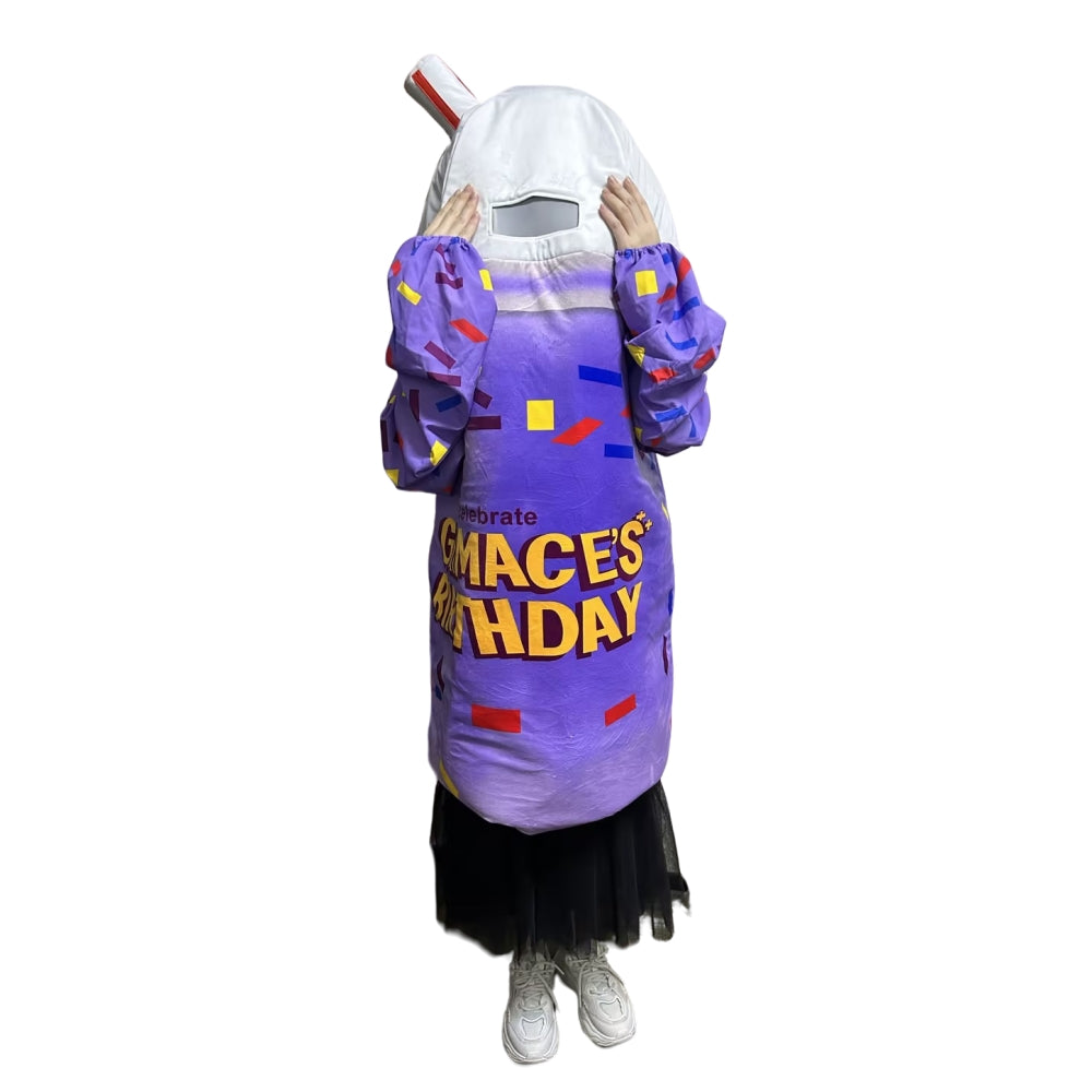 Xcoser Grimace Birthday Purple Shake Milkshake Costume