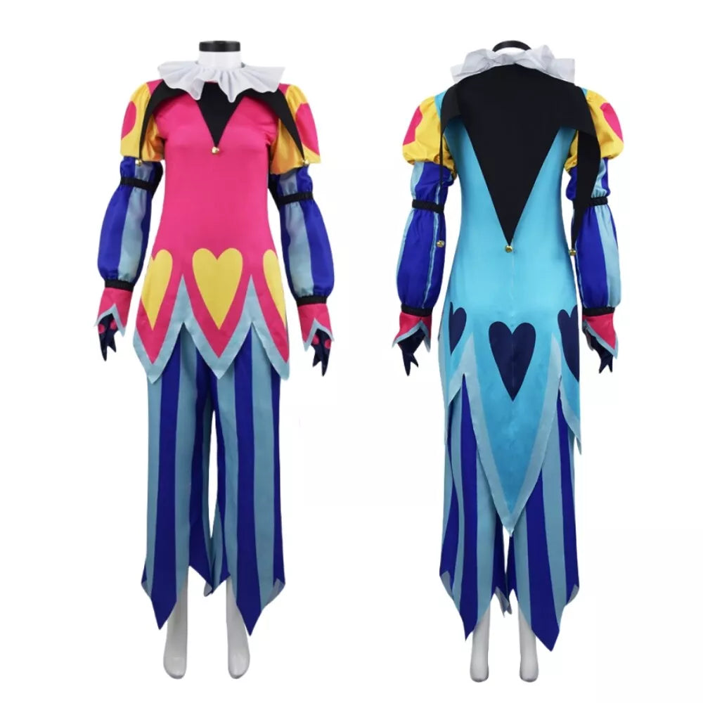 【New Arrival】Xcoser Hazbin Hotel Helluva Boss Fizzarolli Clown Cosplay Costume