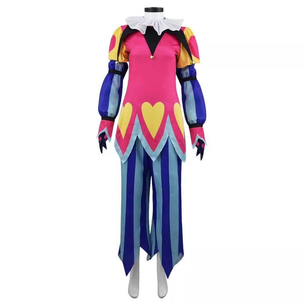 【New Arrival】Xcoser Hazbin Hotel Helluva Boss Fizzarolli Clown Cosplay Costume