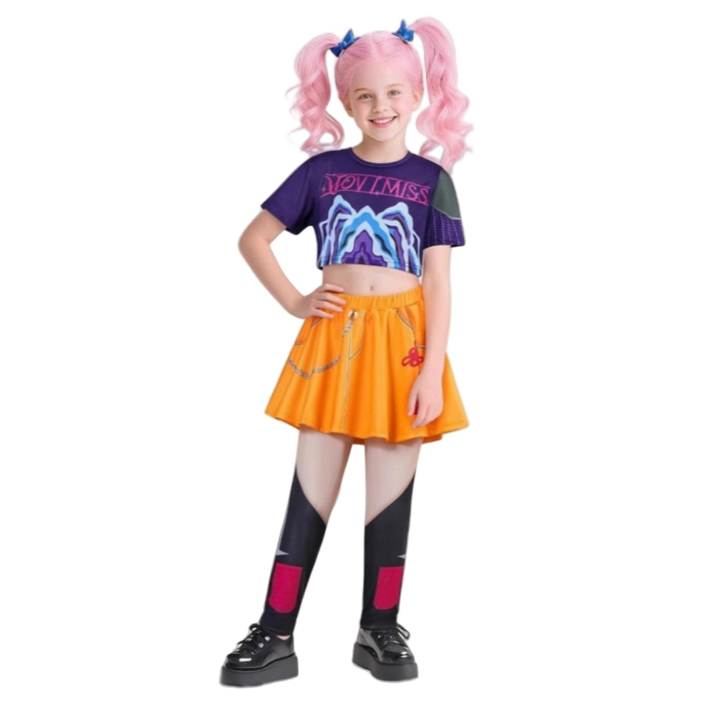 New Arrival | Xcoser Movie KPop Demon Hunters Rumi Mira Zoey Cosplay Costumes Kids Halloween Dress