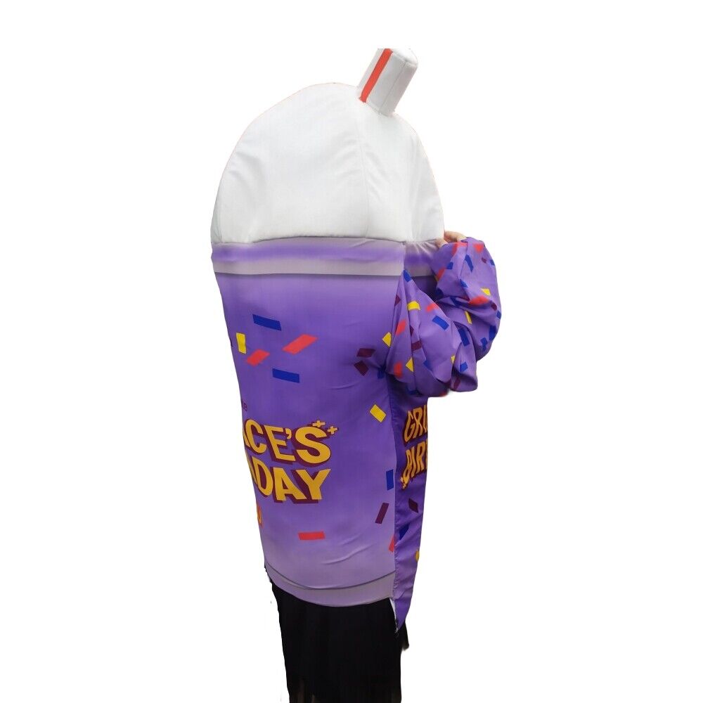 Xcoser Grimace Birthday Purple Shake Milkshake Costume