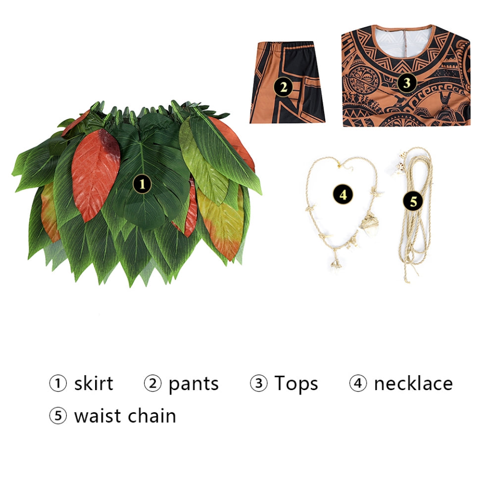 Xcoser 2024 Moana 2 Maui Cosplay Costume