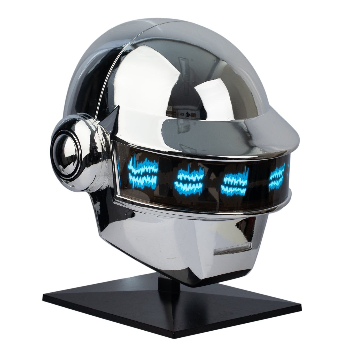 New Arrival | Xcoser Daft Punk Helmet DJ Thomas Cosplay Prop Electroplated Resin Version Silver Plated with EL Light