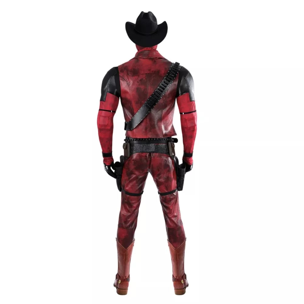 Xcoser Deadpool 3 Wade Wilson Cowboy Deadpool Costume
