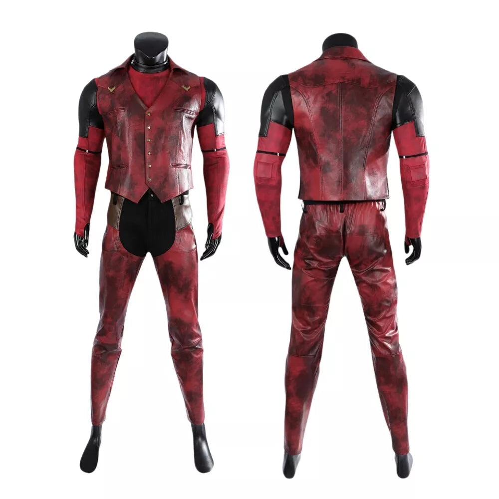 Xcoser Deadpool 3 Wade Wilson Cowboy Deadpool Costume