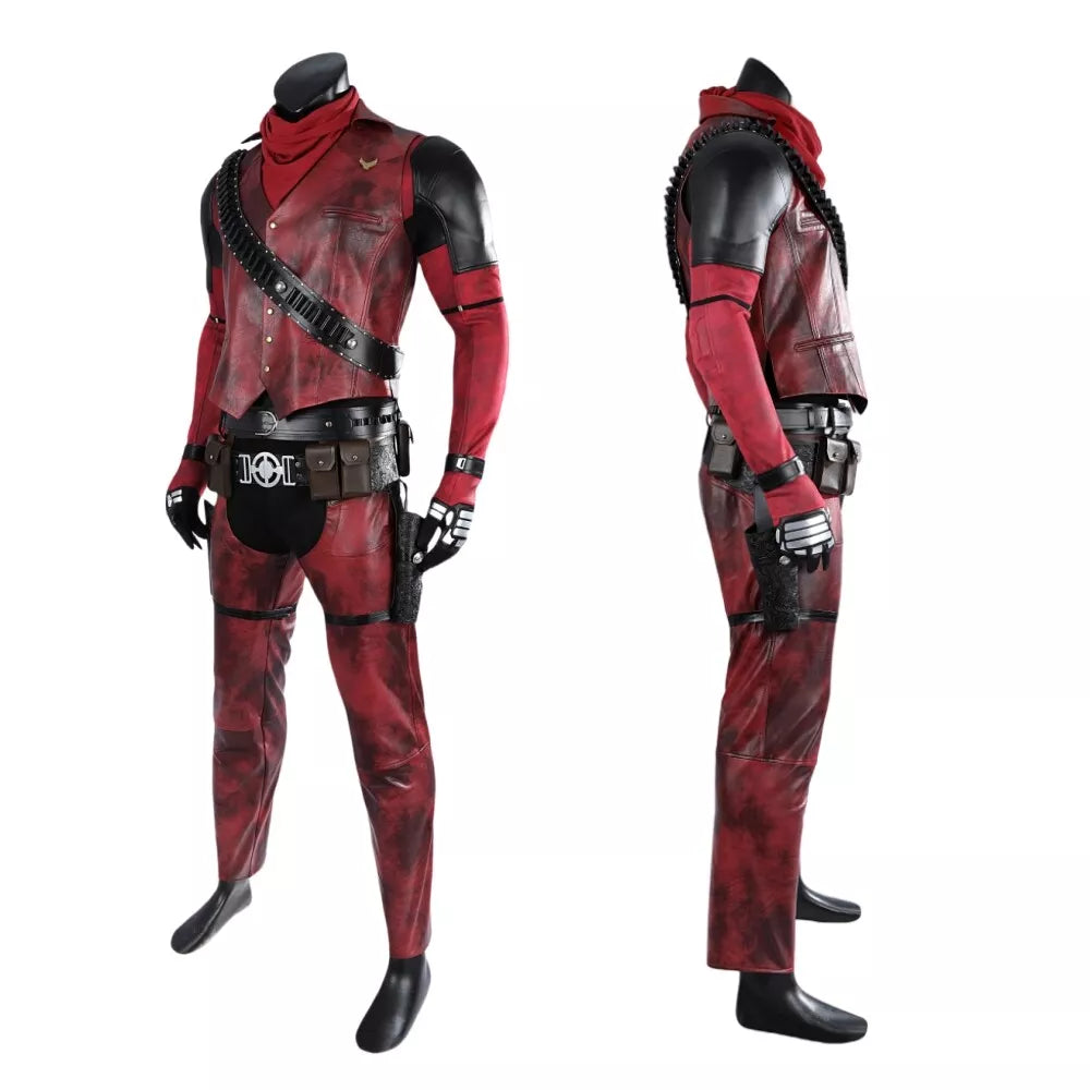Xcoser Deadpool 3 Wade Wilson Cowboy Deadpool Costume