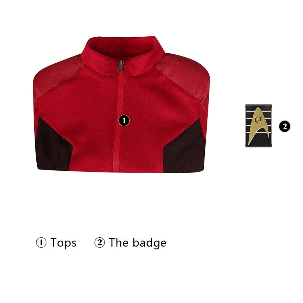 New Arrival | Xcoser Star Trek: Strange New Worlds Number One Cosplay Starfleet Uniform Badge