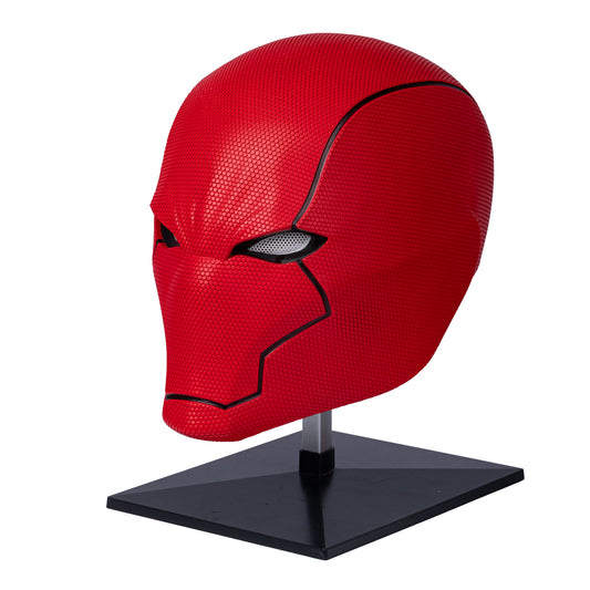 New Arrival | Red Hood Helmet - Textured Painted Resin - Cosplay Mask & Halloween Prop
