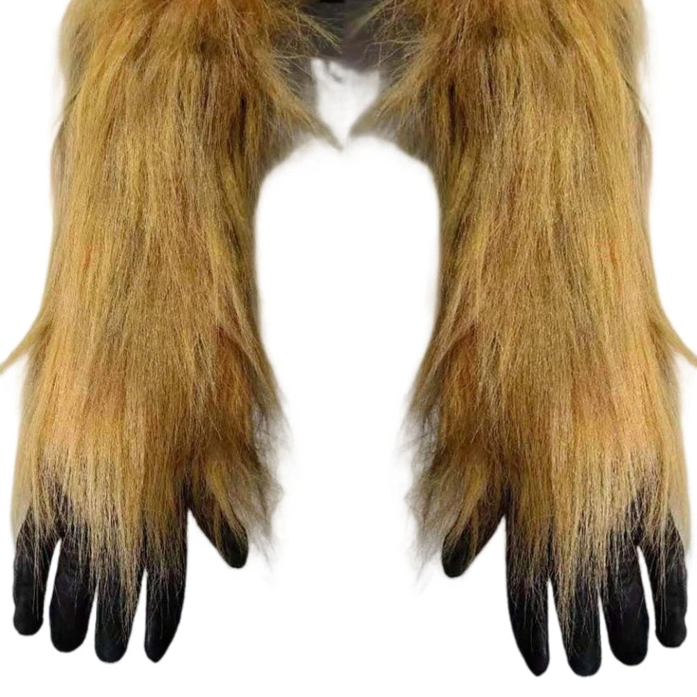 New Arrival | Star Wars Chewbacca Cosplay Masks & Gloves Latex Mouth Movable Halloween Props