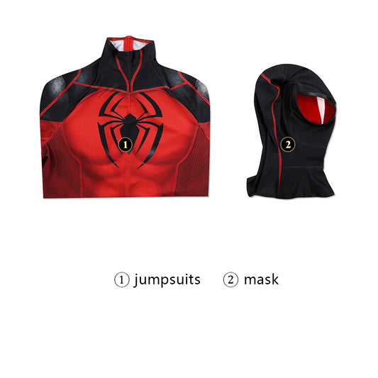 New Arrival | Scarlet Spider Bodysuit - Spider-Man Jumpsuit Replica - Adult Halloween
