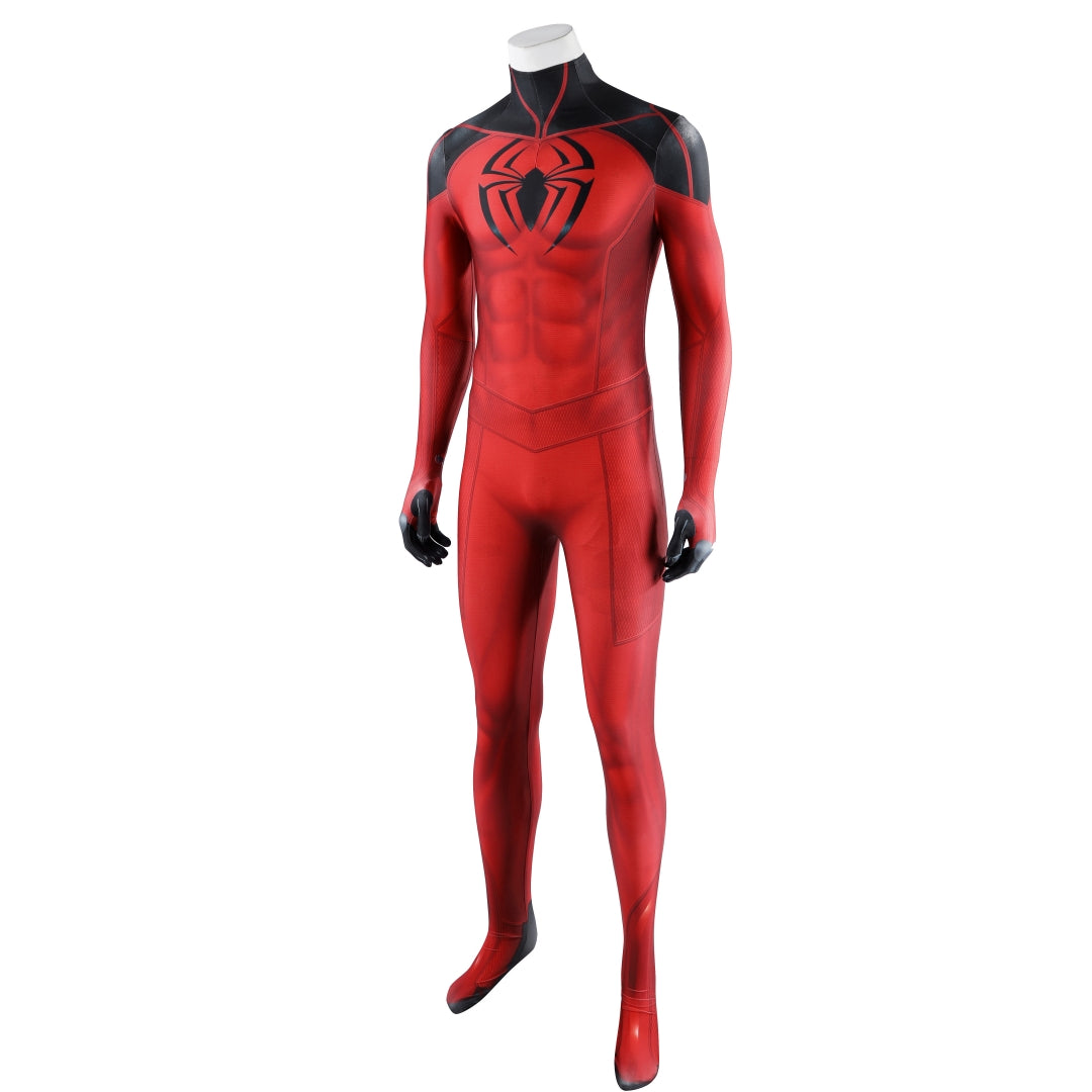 New Arrival | Scarlet Spider Bodysuit - Spider-Man Jumpsuit Replica - Adult Halloween