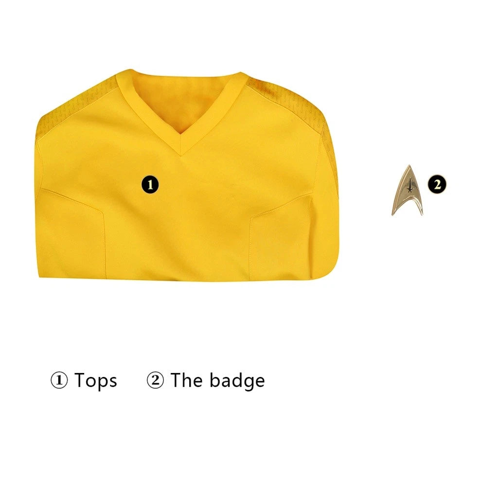 New Arrival | Xcoser Star Trek: Strange New Worlds Cosplay Starfleet Uniform & Badge Top Shirt