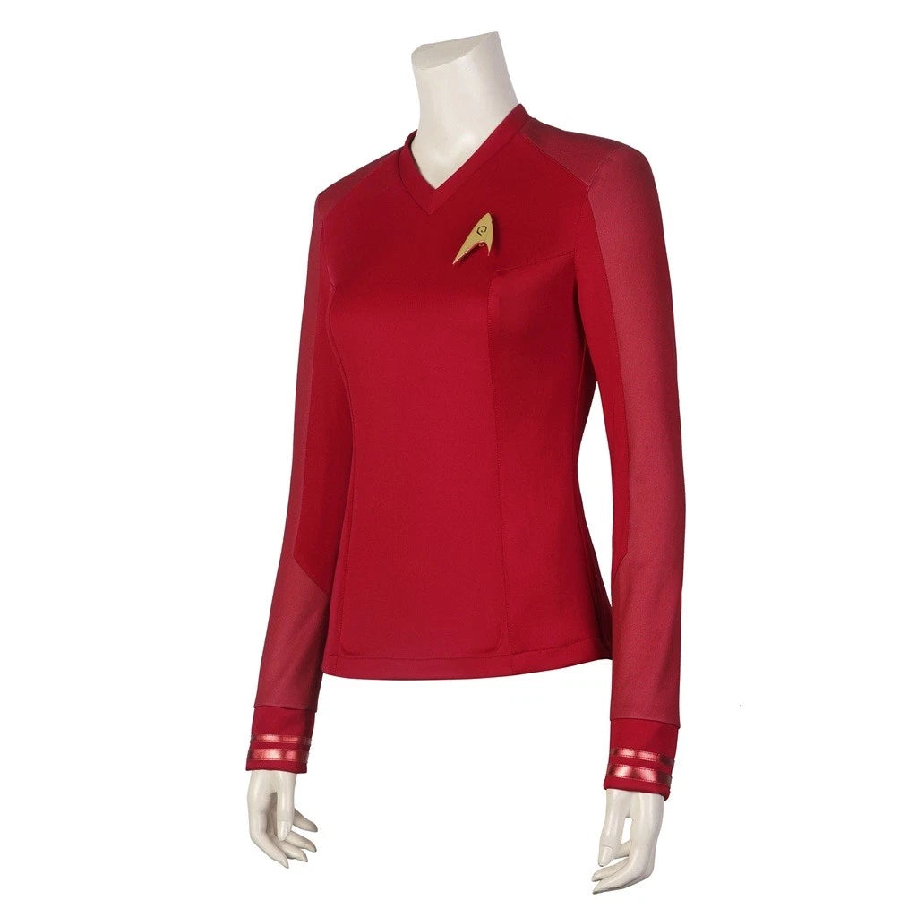 New Arrival | Xcoser Star Trek: Strange New Worlds Cosplay Starfleet Uniform & Badge Top Shirt