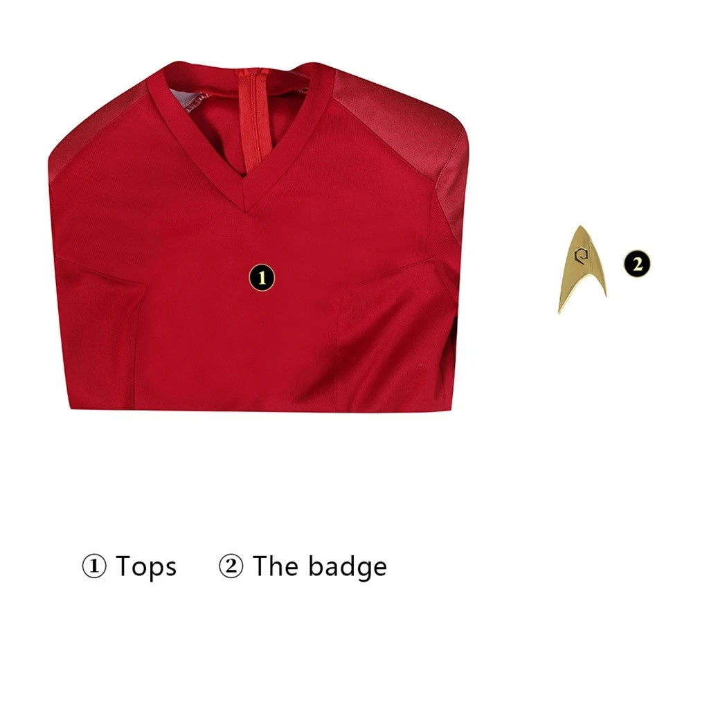 New Arrival | Xcoser Star Trek: Strange New Worlds Cosplay Starfleet Uniform & Badge Top Shirt